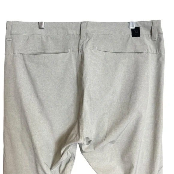 Vuori Aim khaki golf & travel pants for men 36 - Picture 4 of 12